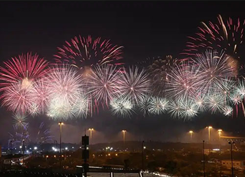 贡觉县焰火晚会